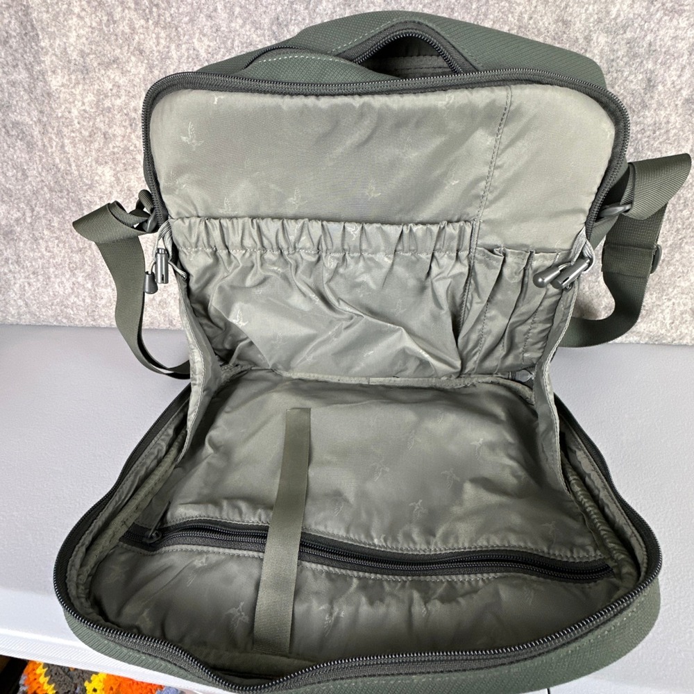 Swarovski Binocular Bag Green Vintage Shoulder Bag Canvas Padded Strap - Picture 7 of 11